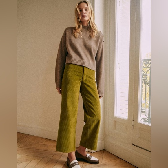 Sezane Pants - SOLD NWT Sézane Le Crop Trousers in Meadow Green Size 4/36